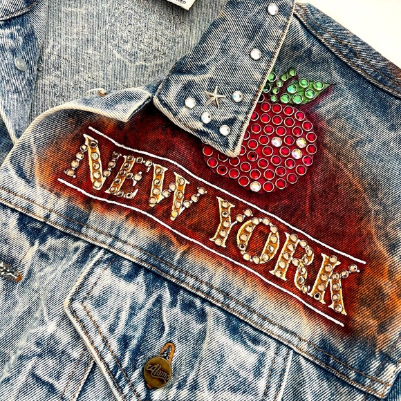 Jackets & Blazers - Vintage Tony Alamo New York XL Denim Jacket